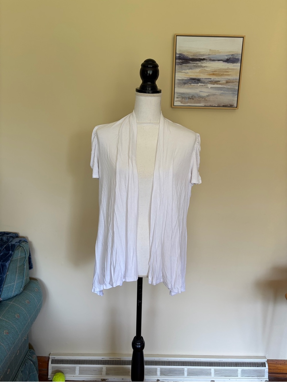 XXL Apt 9 White Short Sleeve Cardigan Top